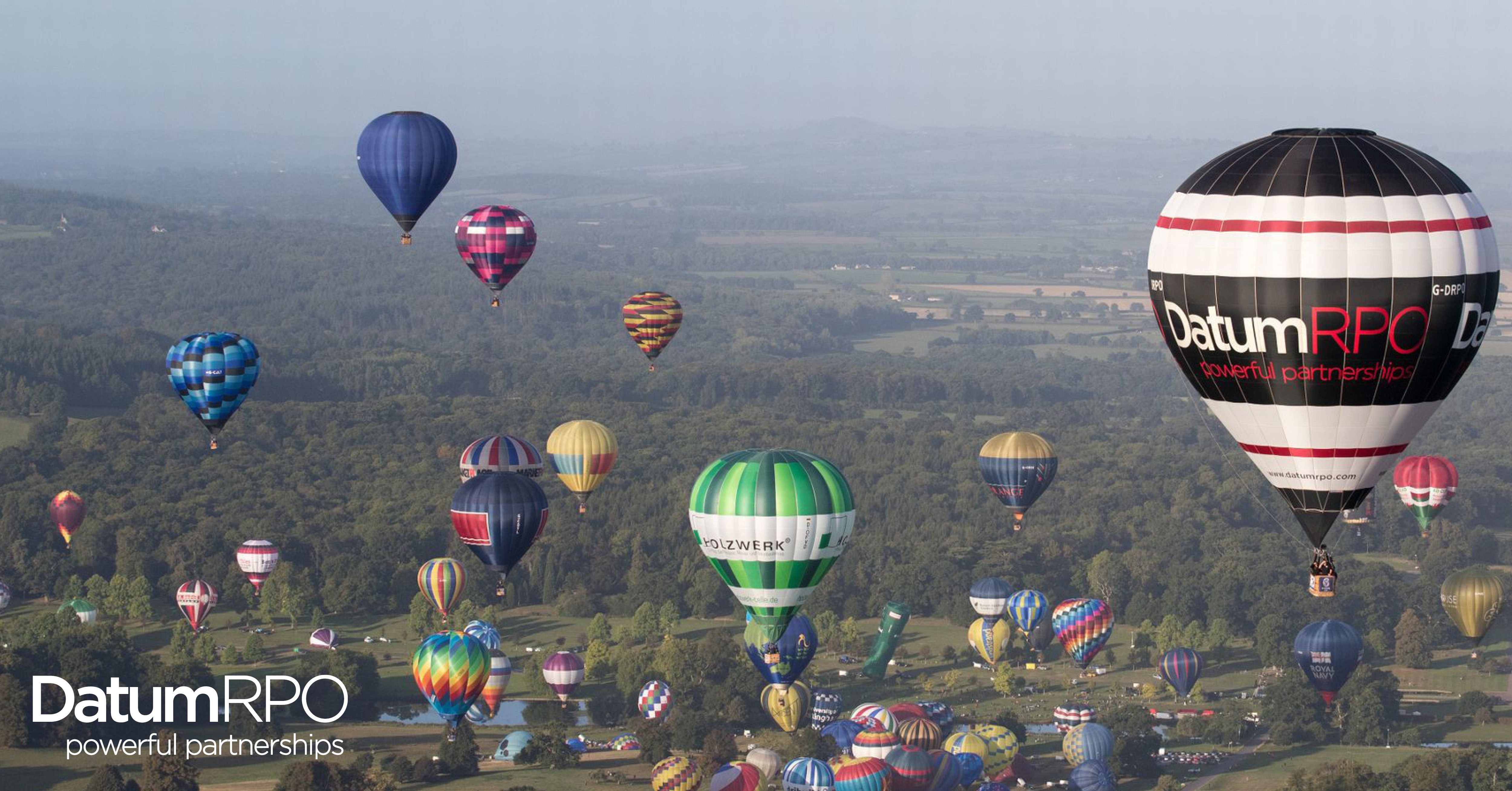 Flying High: Datum RPO hot air balloon amongst the 170 that set new UK record at Longleat Safari Park