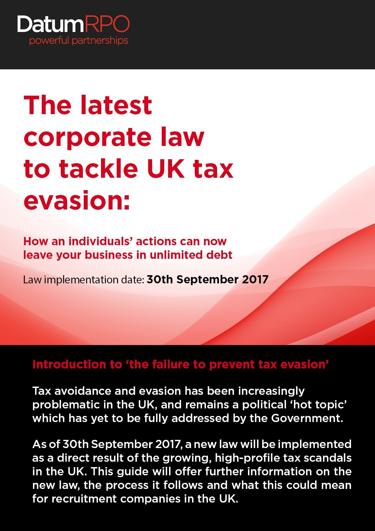 The latest corporate law to tackle UK tax evasion